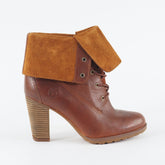 Womens Timberland 8621A Stratham Heights Waterproof Tan Casual Folded Boots